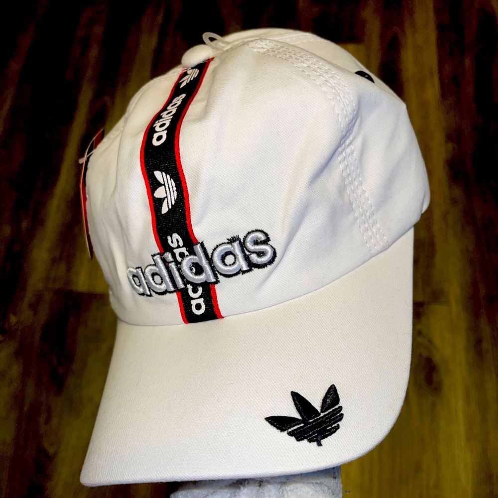 NWT white adidas ball cap
